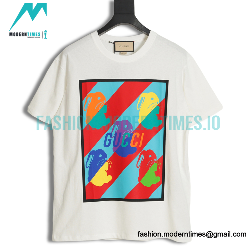 Gucci - 23ss New Embroidered Short Sleeve T-shirt For The New Year Of The Rabbit