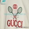 Gucci - Tennis Racket Embroidered Crew Neck Hoodie