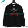 Gucci - Tennis Racket Embroidered Crew Neck Hoodie