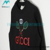 Gucci - Tennis Racket Embroidered Crew Neck Hoodie