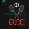 Gucci - Tennis Racket Embroidered Crew Neck Hoodie