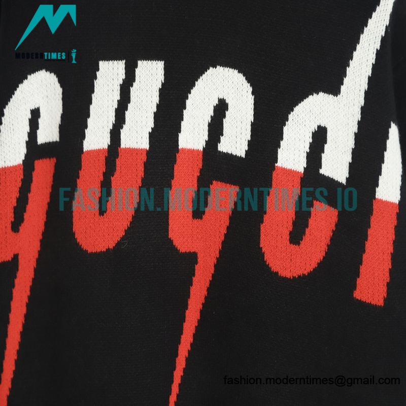 Gucci - 22FW Lightning Double G Jacquard Crew neck Sweater