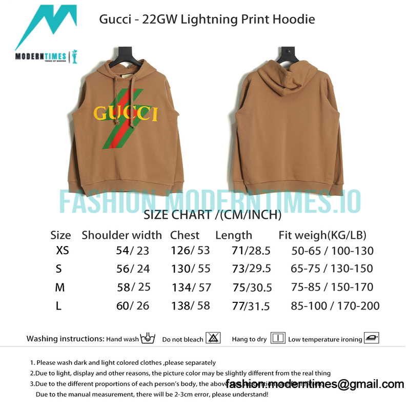 Gucci - 22GW Lightning Print Hoodie 