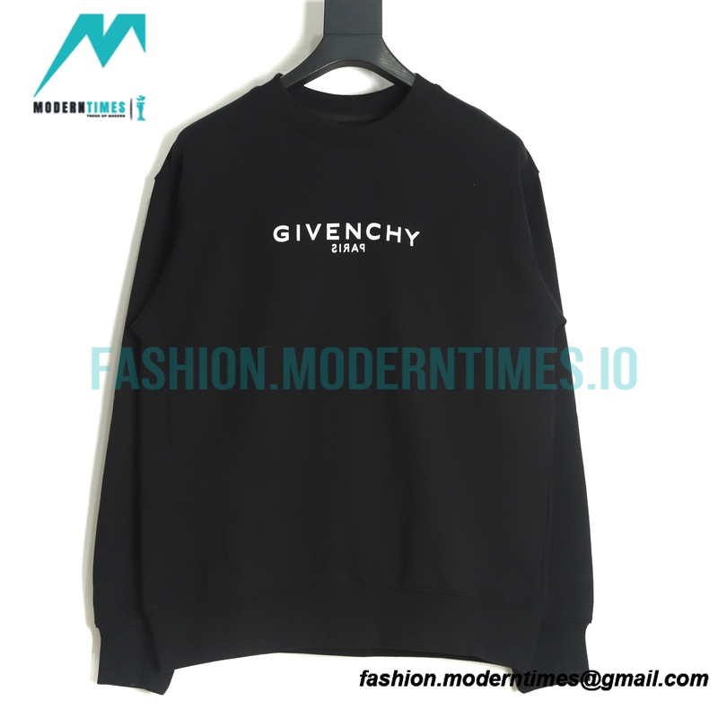 Givenchy - 22SS Reverse Letter Crewneck Hoodie
