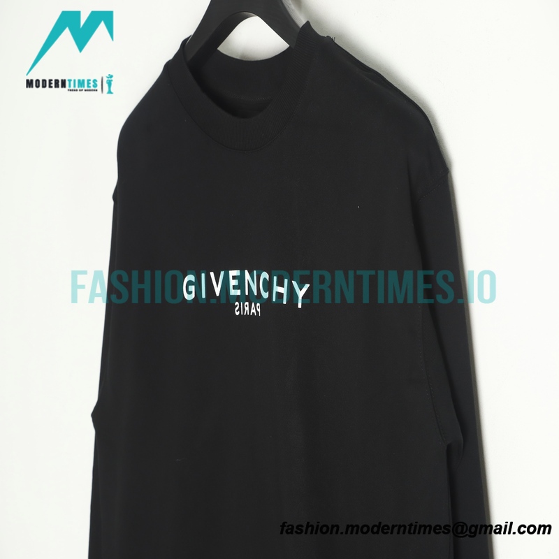 Givenchy - 22SS Reverse Letter Crewneck Hoodie