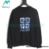 Givenchy - 23FW Four-star Printed Crew Neck Hoodie