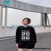 Givenchy - 23FW Four-star Printed Crew Neck Hoodie