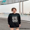 Givenchy - 23FW Four-star Printed Crew Neck Hoodie