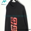 Givenchy - 23FW Four-star Printed Crew Neck Hoodie