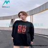 Givenchy - 23FW Four-star Printed Crew Neck Hoodie