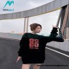 Givenchy - 23FW Four-star Printed Crew Neck Hoodie