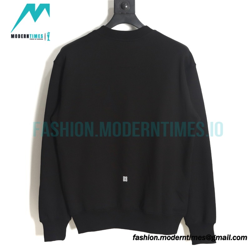 Givenchy - 23FW Four-star Printed Crew Neck Hoodie