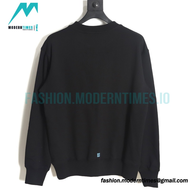 Givenchy - 23FW Four-star Printed Crew Neck Hoodie