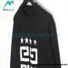 Givenchy - 23FW Four-star Printed Crew Neck Hoodie