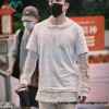 Givenchy - 23FW Laminated Flame Mesh Sleeve Combination Hoodie
