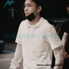 Givenchy - 23FW Laminated Flame Mesh Sleeve Combination Hoodie