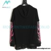 Givenchy - 23FW Laminated Flame Mesh Sleeve Combination Hoodie