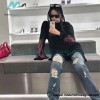 Givenchy - 23FW Laminated Flame Mesh Sleeve Combination Hoodie