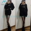 Givenchy - 22SS Damaged Letter Round Neck Hoodie