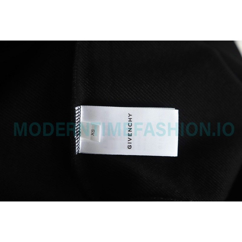 Givenchy - 22SS Damaged Letter Round Neck Hoodie
