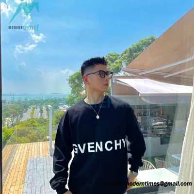 Givenchy - 22SS Four-palace Three-dimensional Embroidered Round Neck Hoodie