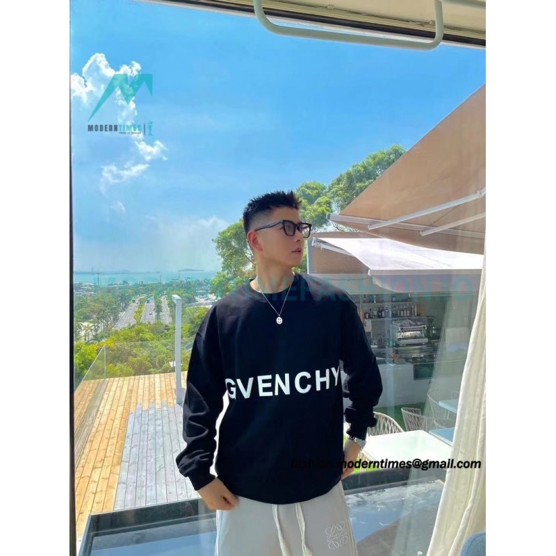 Givenchy - 22SS Four-palace Three-dimensional Embroidered Round Neck Hoodie