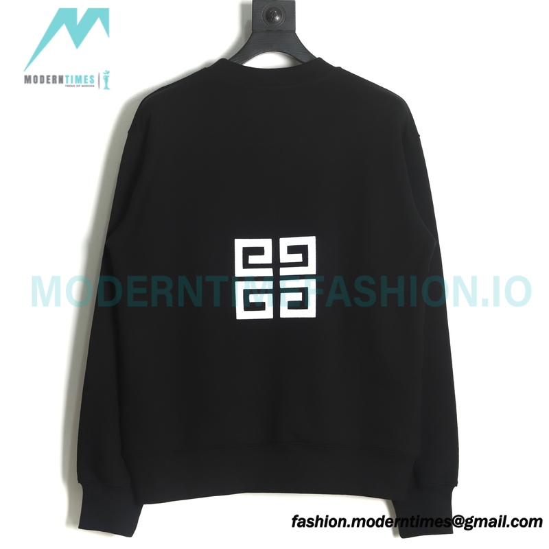 Givenchy - 22SS Four-palace Three-dimensional Embroidered Round Neck Hoodie