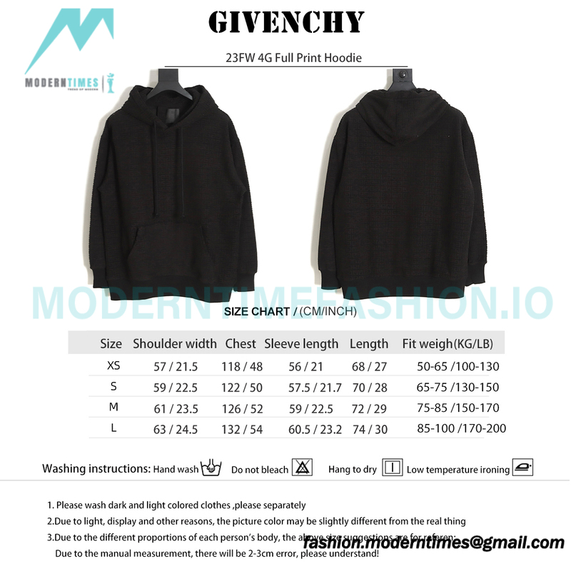 Givenchy - 23FW 4G Full Print Hoodie 
