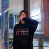 Givenchy - 23FW Color Letter Round Neck Hoodie