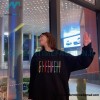 Givenchy - 23FW Color Letter Round Neck Hoodie