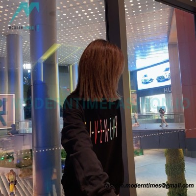 Givenchy - 23FW Color Letter Round Neck Hoodie