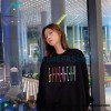 Givenchy - 23FW Color Letter Round Neck Hoodie