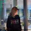 Givenchy - 23FW Color Letter Round Neck Hoodie