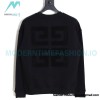 Givenchy - 23FW Towel Embroidered Letter 4G Round Neck Hoodie