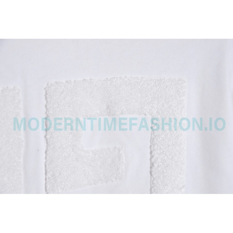 Givenchy - 23FW Towel Embroidered Letter 4G Round Neck Hoodie
