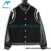 Givenchy - 22FW Indian Silk Gold Thread Beaded Wool Tweed Leather Sleeve Baseball Uniform