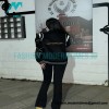 Givenchy - 22FW Indian Silk Gold Thread Beaded Wool Tweed Leather Sleeve Baseball Uniform