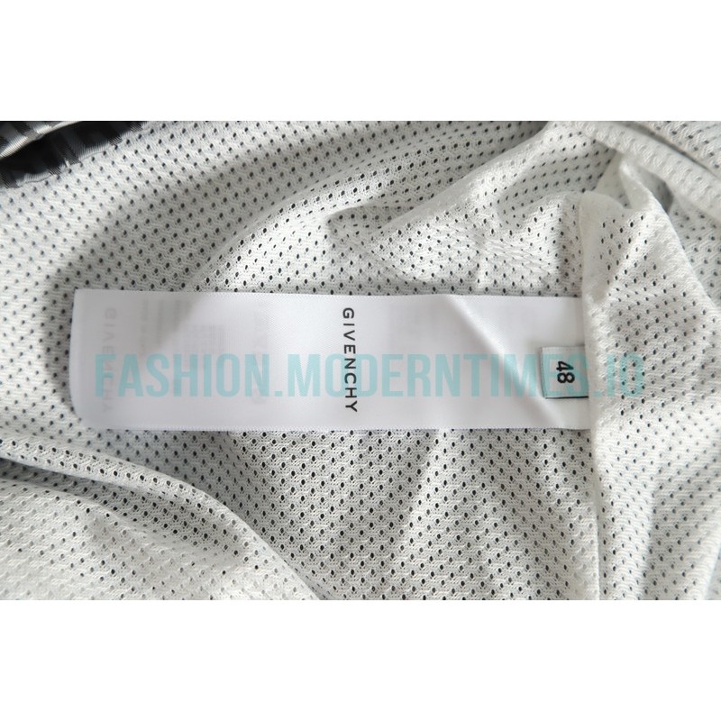 Givenchy - 22FW Embroidered Letter Stand-up Collar Trench Coat