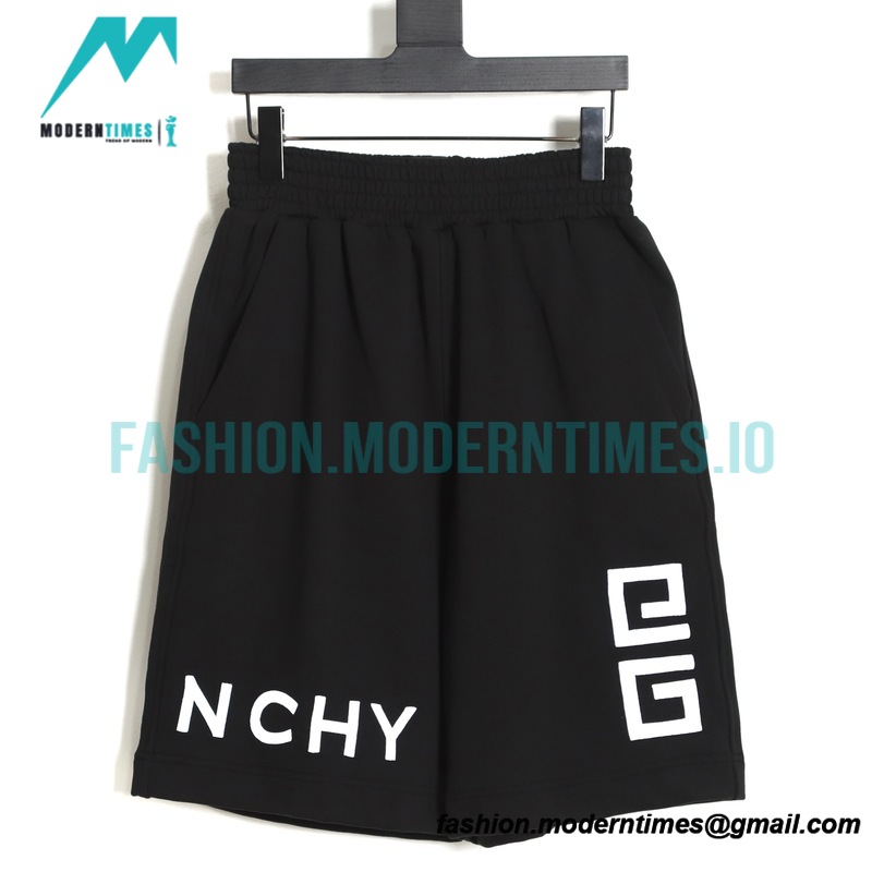 Givenchy - 4G Big Logo Embroidered Shorts Pants