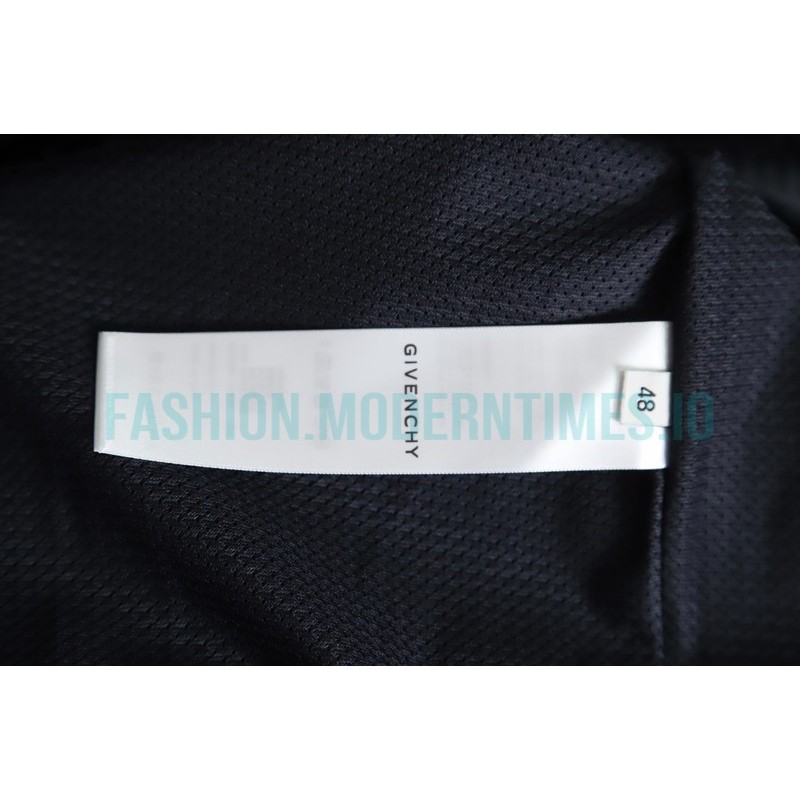Givenchy - 22FW Embroidered Letter Stand-up Collar Trench Coat