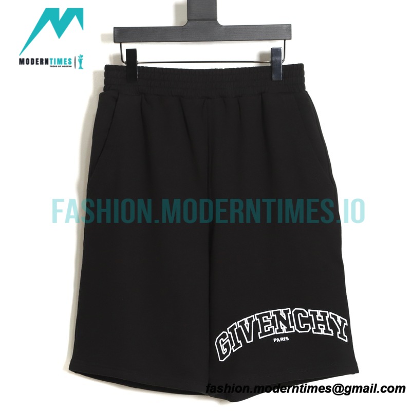 Givenchy - 22SS Curved Applique Embroidered Shorts