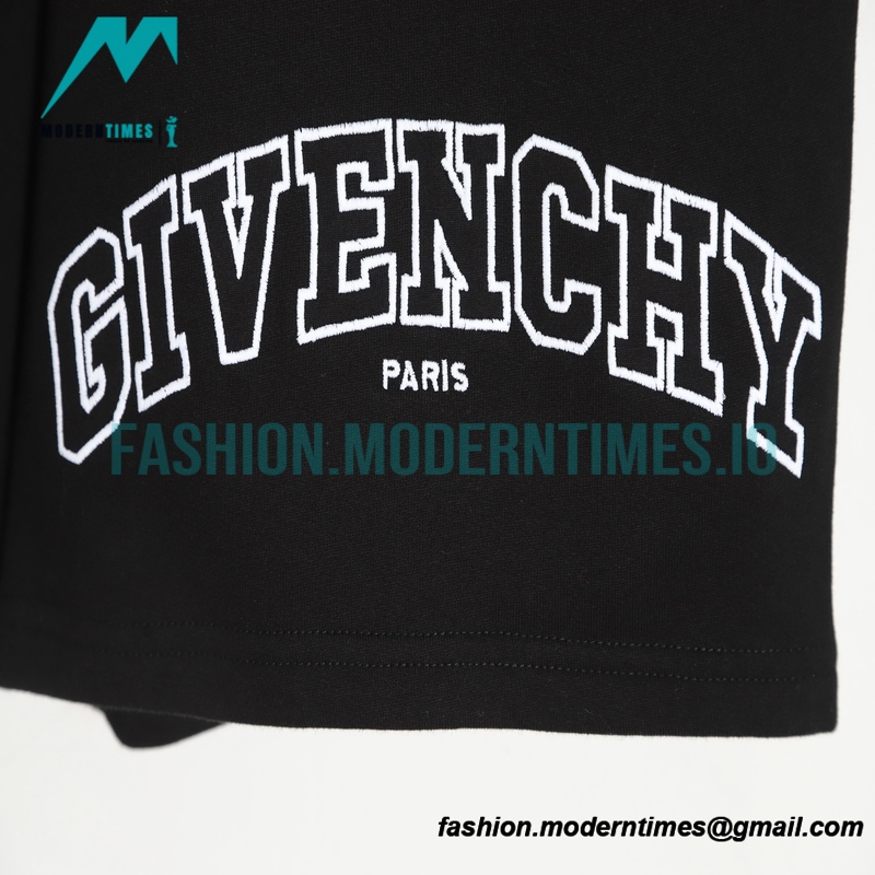 Givenchy - 22SS Curved Applique Embroidered Shorts