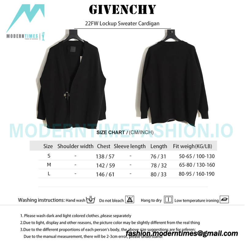 Givenchy - 22FW Lockup Sweater Cardigan