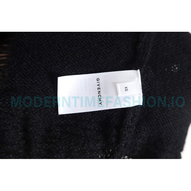 Givenchy - 23FW Ripped Wool Sweater Cardigan