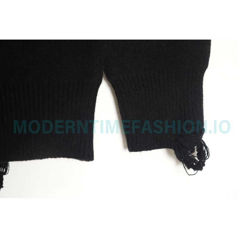 Givenchy - 23FW Four-star Letter Jacquard Crewneck Sweater