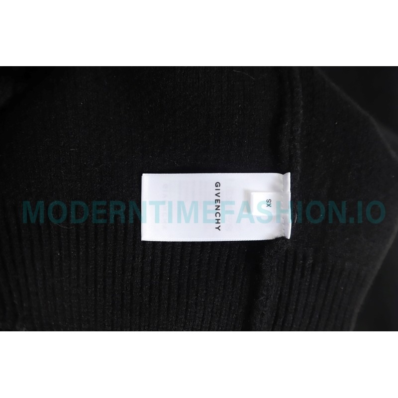 Givenchy - 23FW Four-star Letter Jacquard Crewneck Sweater