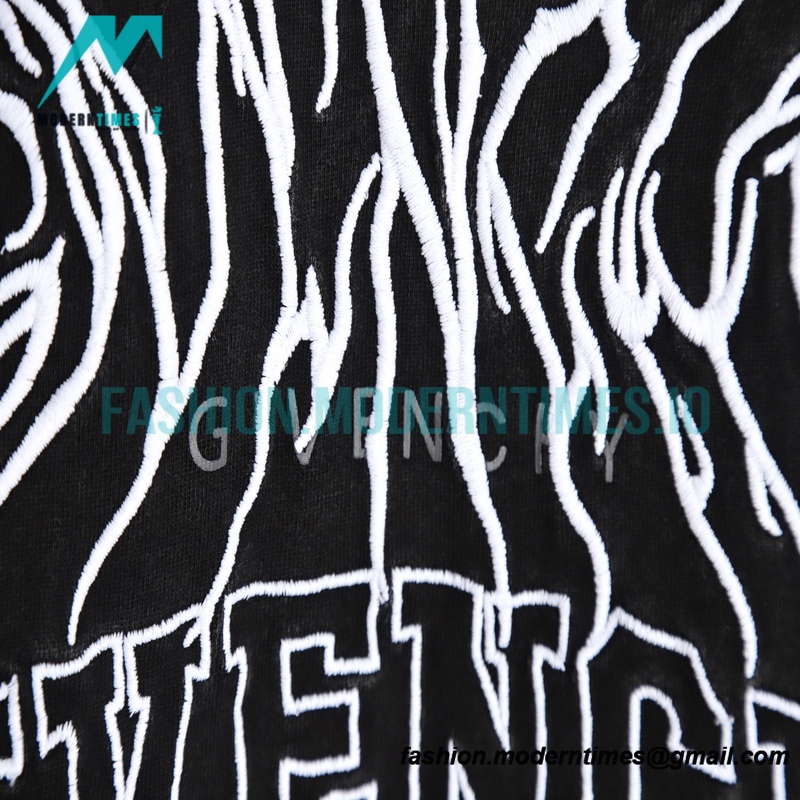Givenchy - 22SS Washed Bramble Print Embroidery Short Sleeve T-shirt