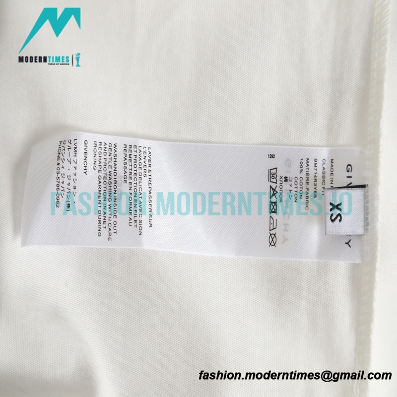 Givenchy - 23ss Floral Slogan Print Short Sleeve