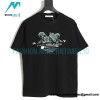 Givenchy - 23ss Floral Slogan Print Short Sleeve