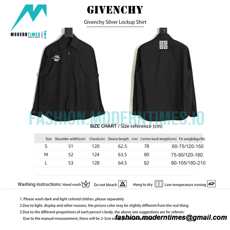 Givenchy - Silver Lockup Shirt